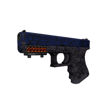 StatTrak™ Glock-18 | Blue Fissure (Minimal Wear)