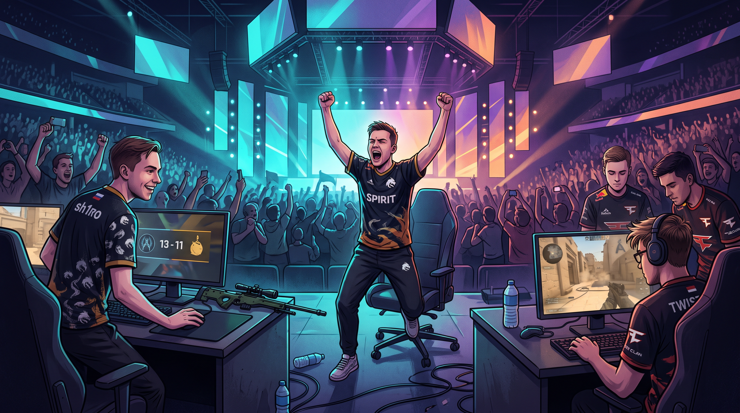Гранд-финал Spirit Reach BLAST Bounty после инцидента с FaZe