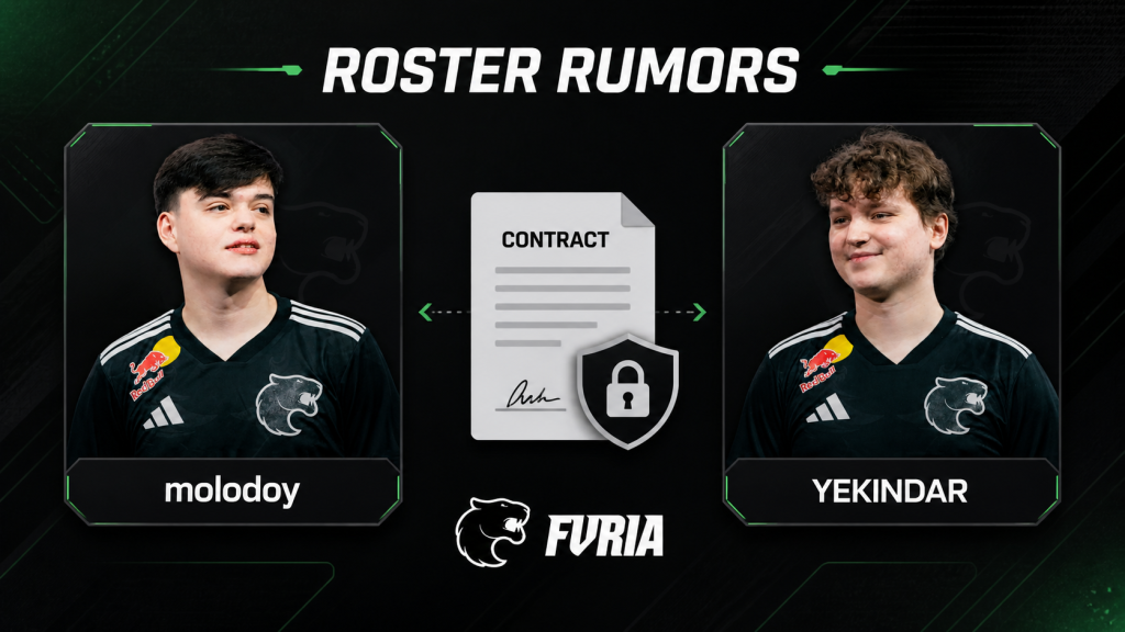 FURIA roster rumors involving molodoy and YEKINDAR