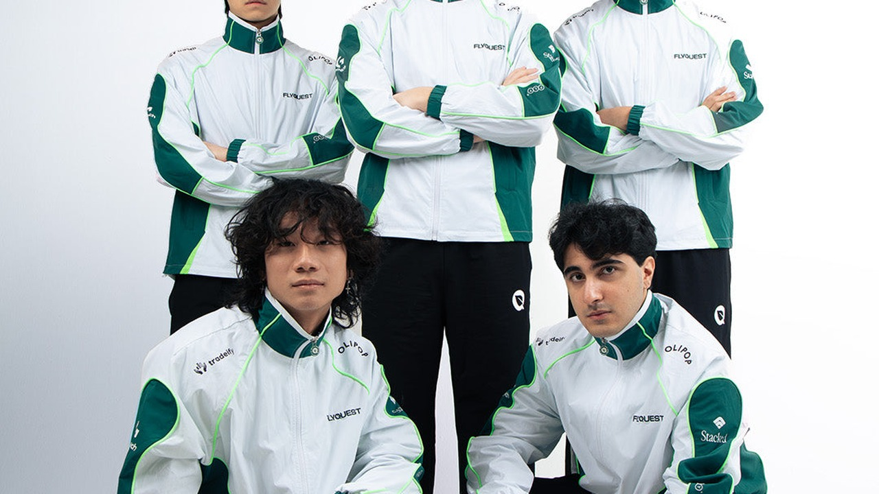 FlyQuest League of Legends players pose together