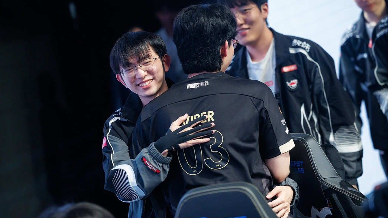 Anyone's Legend players greet each other after a game