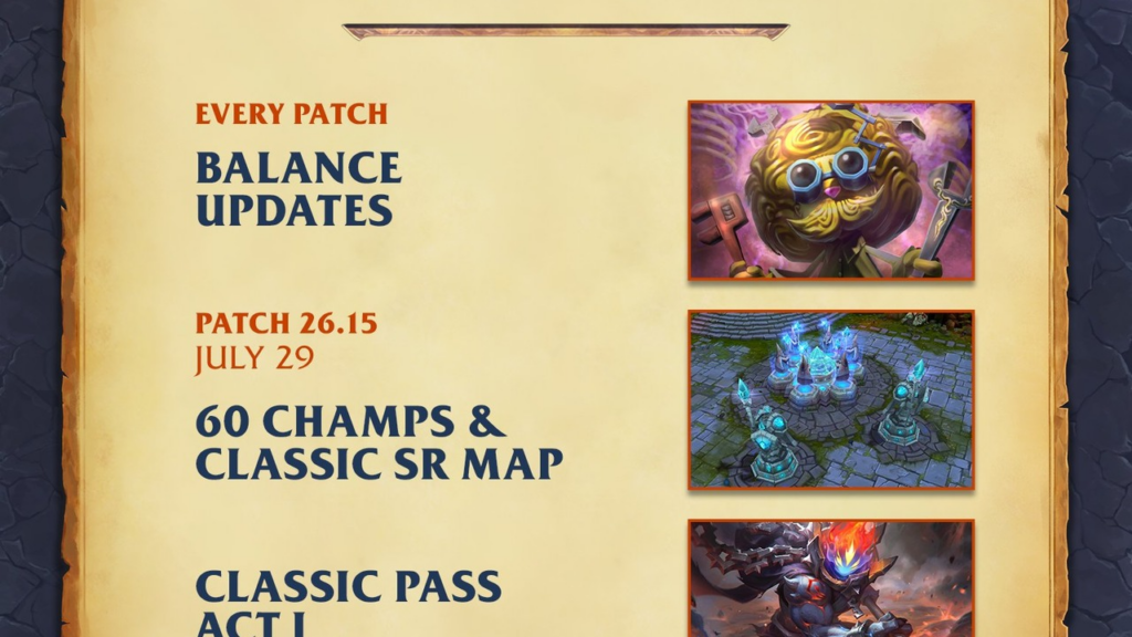 Players receive two more rune pages as the first League Classic Council vote begins
