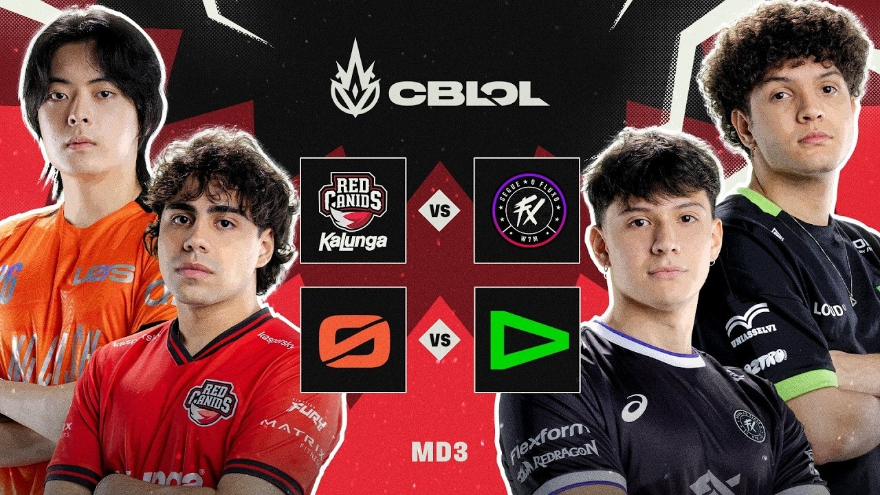 Teams from the CBLOL match day featuring LOUD and LOS