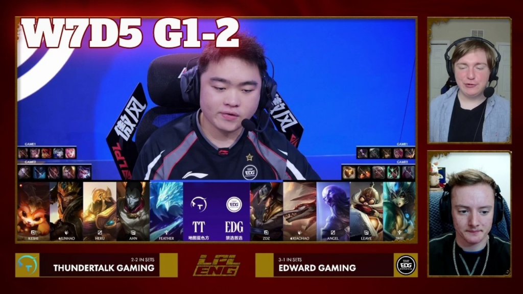ThunderTalk Gaming face EDward Gaming in LPL Group Nirvana