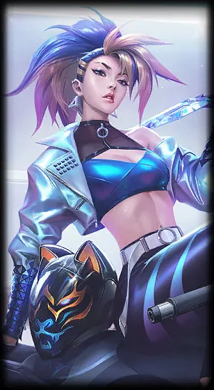K/DA ALL OUT Akali — Akali skin splash art