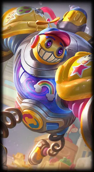 Bubble Bash Blitzcrank — Сплэш-арт скина Blitzcrank