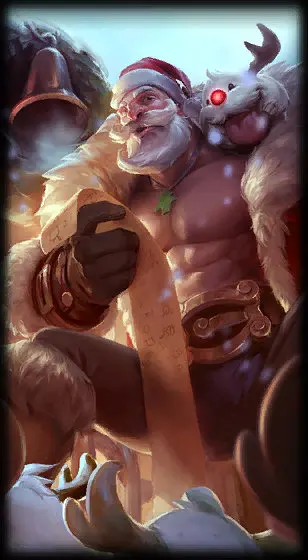 Santa Braum — Braum skin splash art