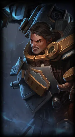 Steel Legion Garen — Garen skin splash art
