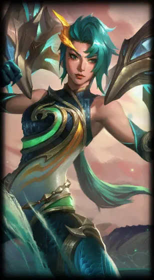 Lagoon Dragon Kai’Sa — Kai'Sa skin splash art