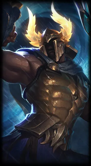 Perseus Pantheon — Pantheon skin splash art