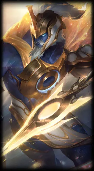 Prestige Ascended Pantheon — Pantheon skin splash art