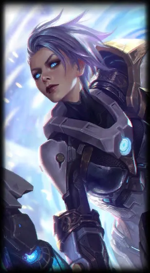 Pulsefire Riven — арт скина Ривен.