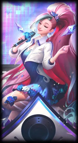 K/DA ALL OUT Seraphine Rising Star — арт скина Серафины