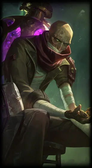 Arcane Shimmer Lab Singed — Singed skin splash art