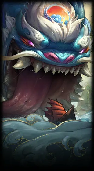 Shan Hai Scrolls Tahm Kench — заставка скина Tahm Kench