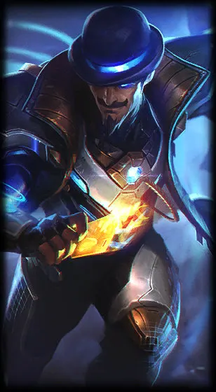 Pulsefire Twisted Fate — арт скина Twisted Fate