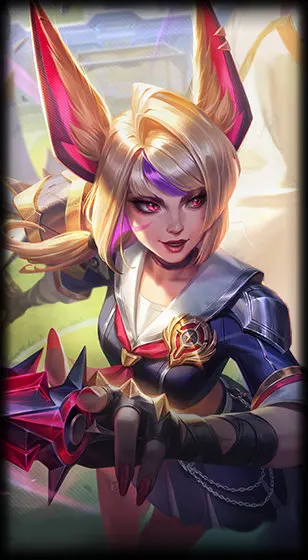 Battle Academia Xayah — арт-заставка скина Xayah