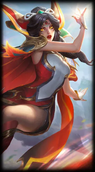 Brave Phoenix Xayah — сплеш-арт скина Xayah