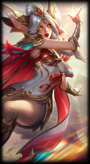Престижный скин Brave Phoenix Xayah — арт скина Xayah.
