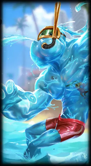 Pool Party Zac — Zac skin splash art