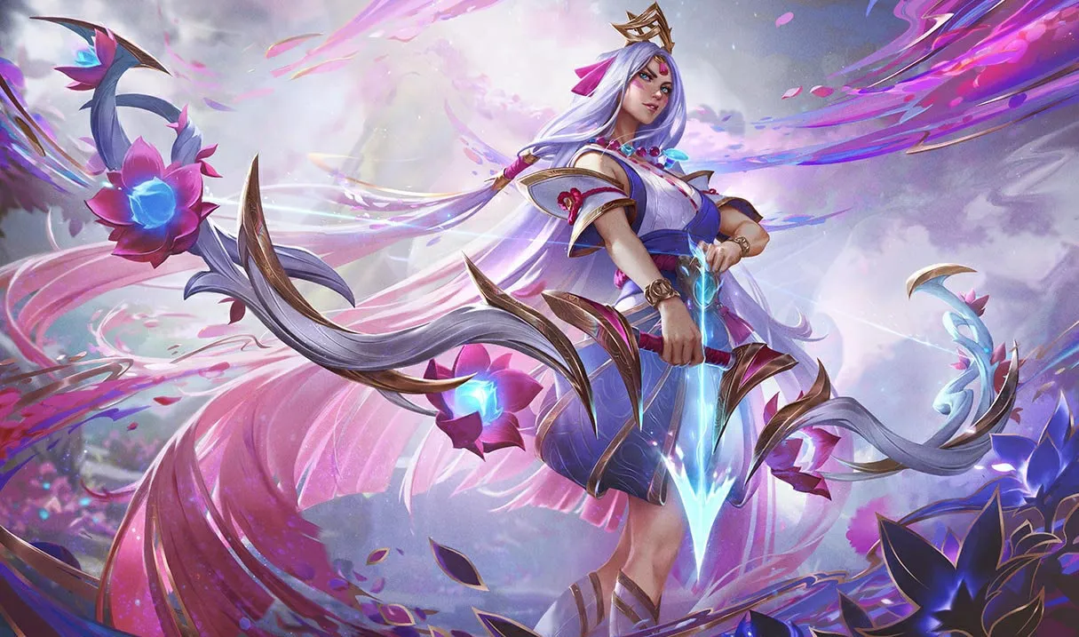Spirit Blossom Ashe splash art