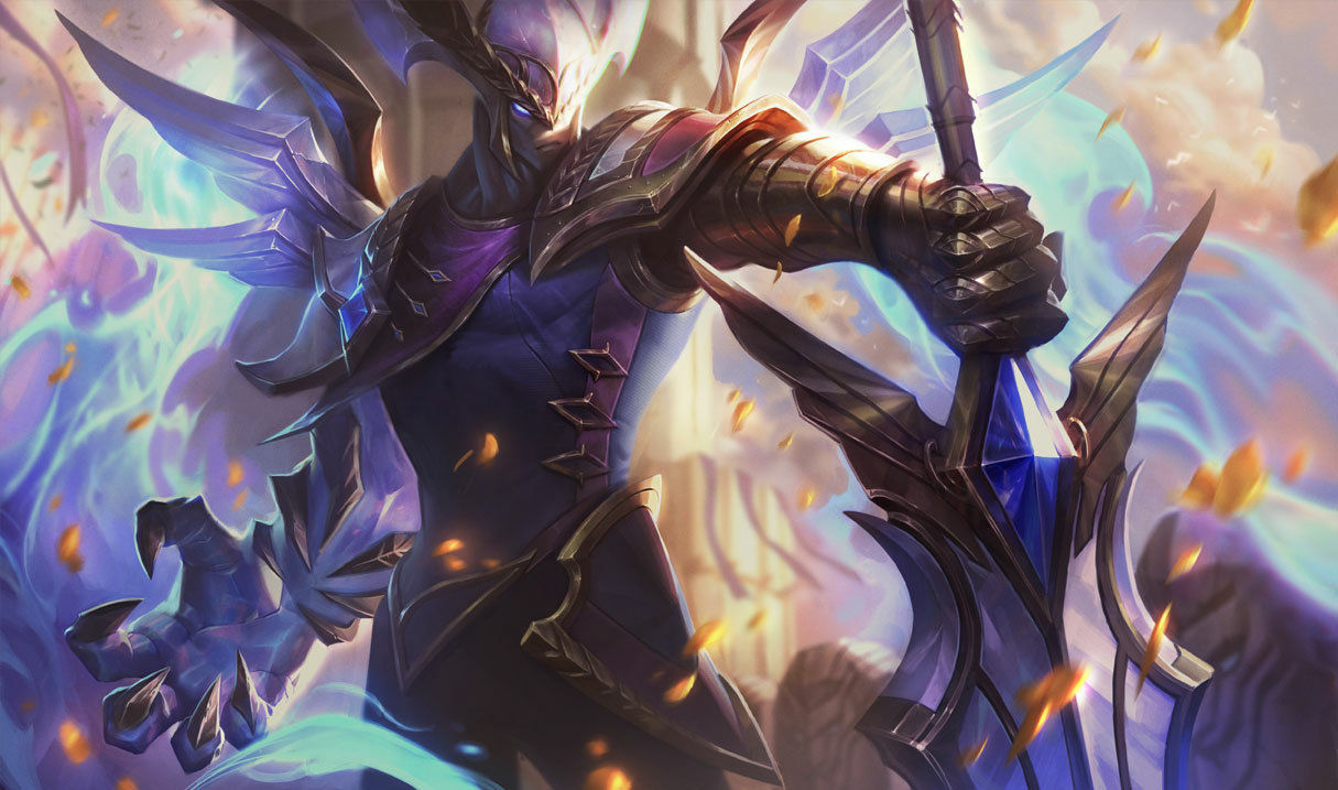Victorious Aatrox splash art
