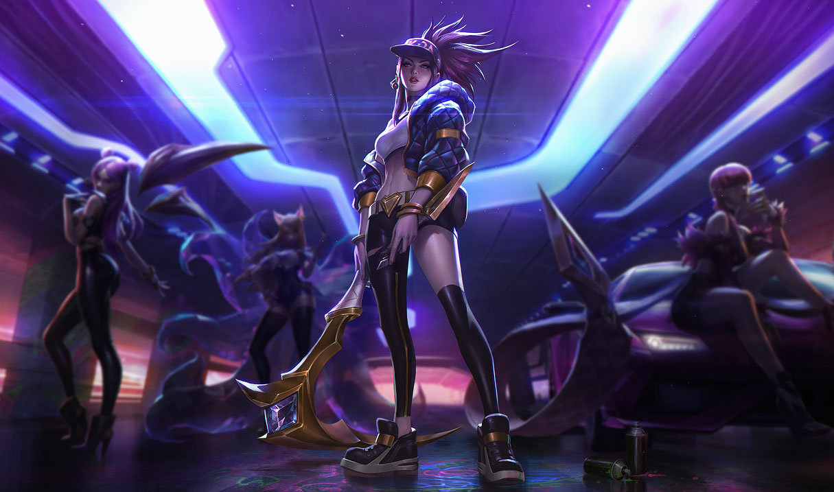 K/DA Akali сплэш-арт