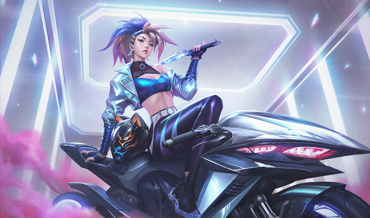 K/DA ALL OUT Акали (сплэш-арт)