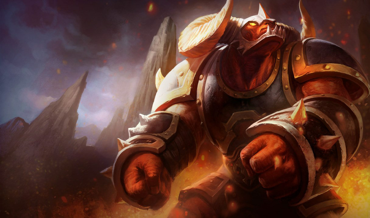 Infernal Alistar splash art