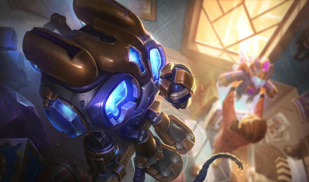 Hextech Amumu splash art