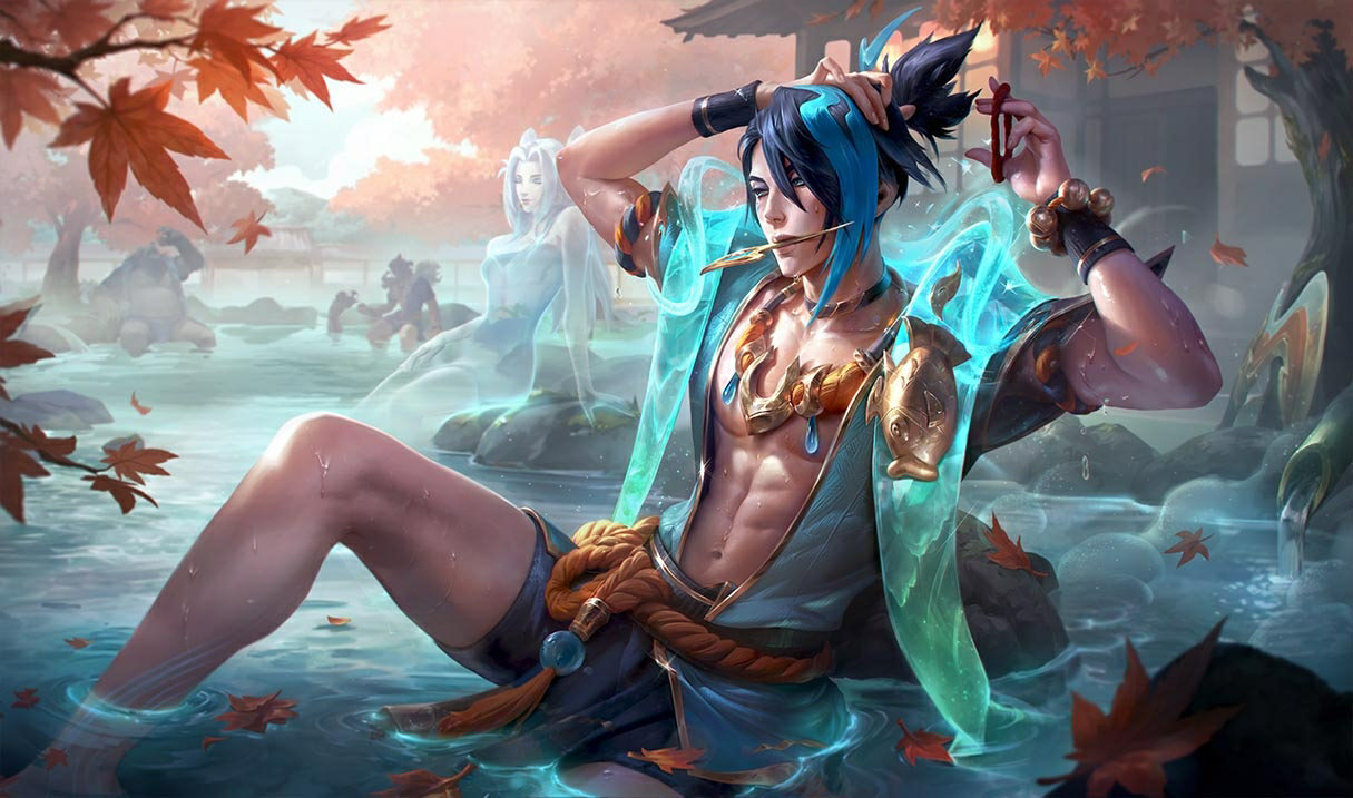 Prestige Spirit Blossom Springs Aphelios splash art