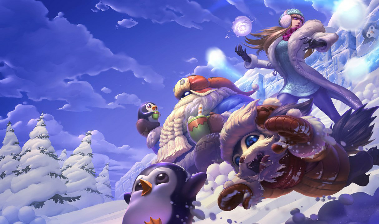 Snow Day Bard splash art