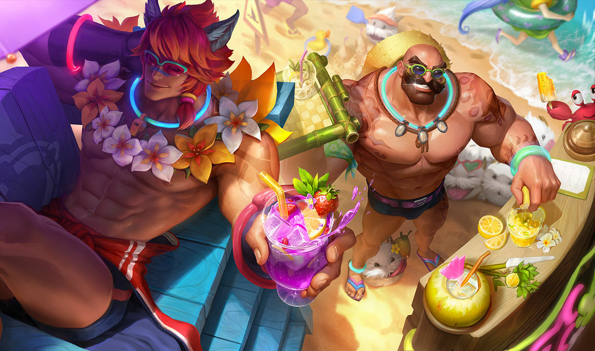 Заставка Pool Party Braum в стиле «брюк»