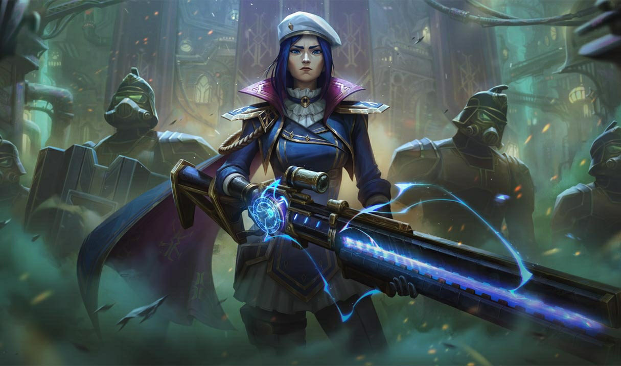 Arcane Commander Caitlyn splash art