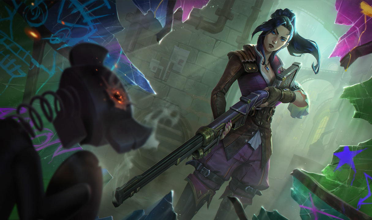 Изображение персонажа Кейтлин из отряда «Магический Защитник» (Arcane Enforcer Caitlyn)