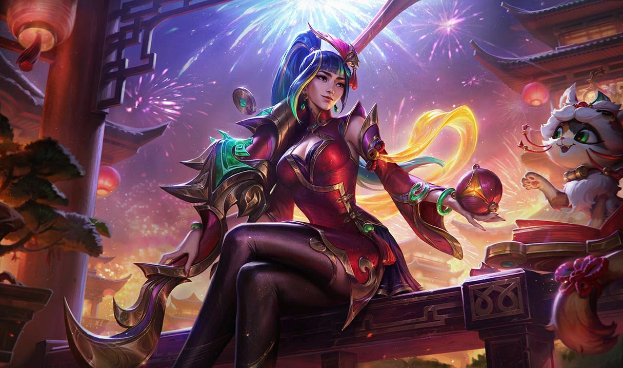 Firecracker Caitlyn splash art