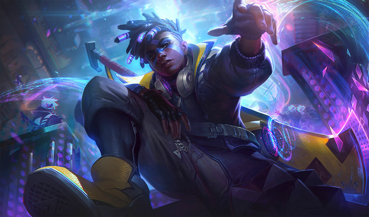 True Damage Ekko splash art
