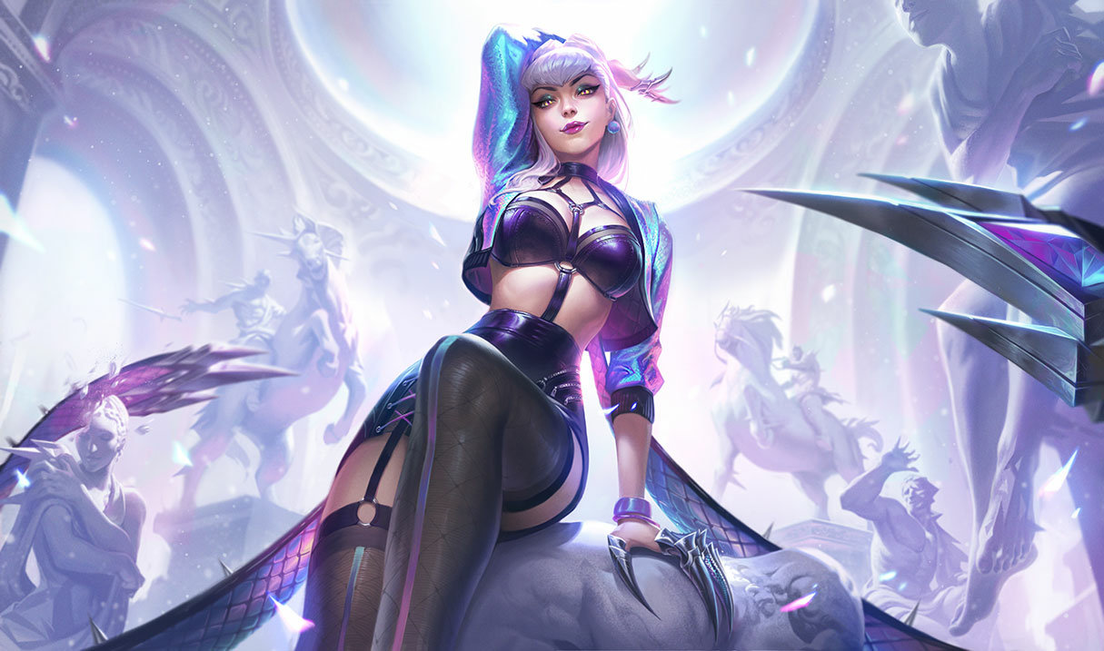 K/DA ALL OUT Эвелинн, сплэш-арт