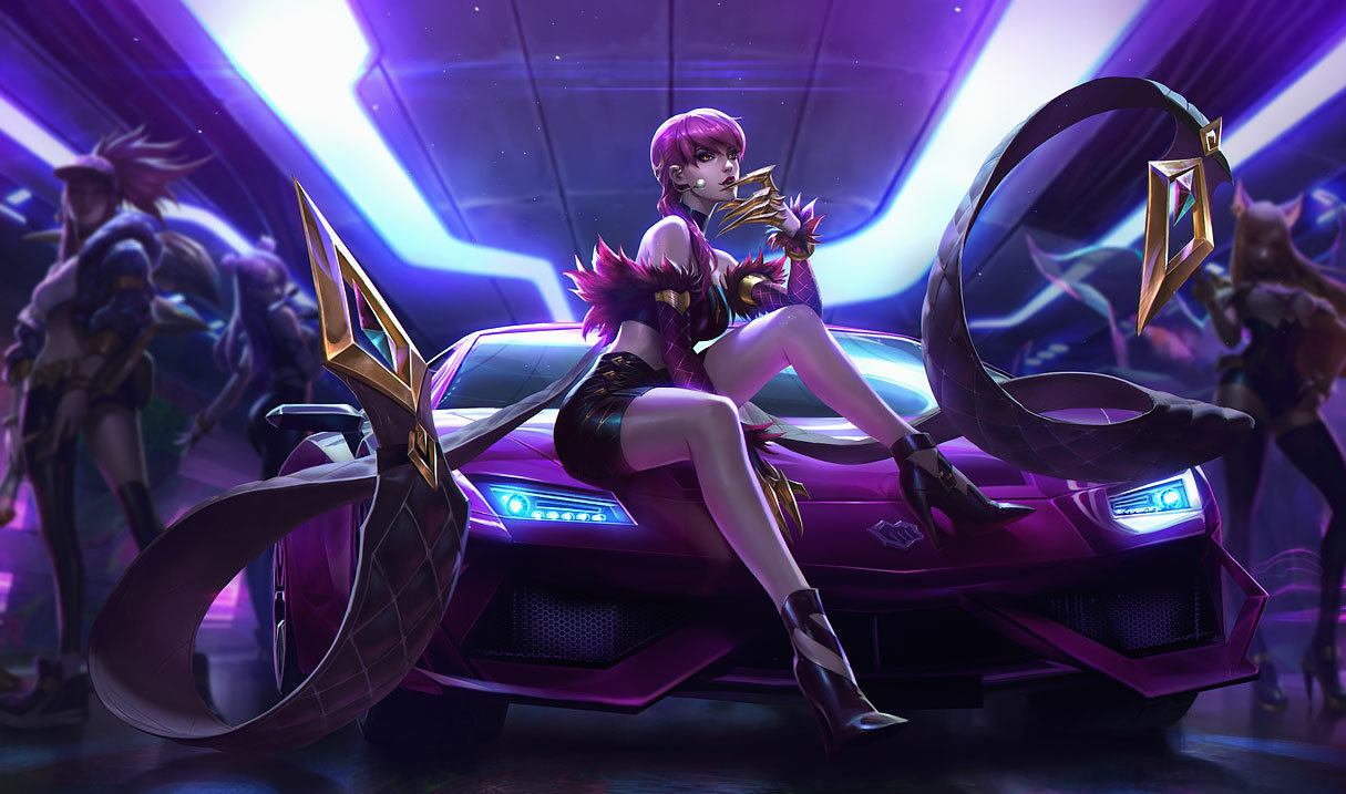 K/DA Эвелинн сплэш-арт