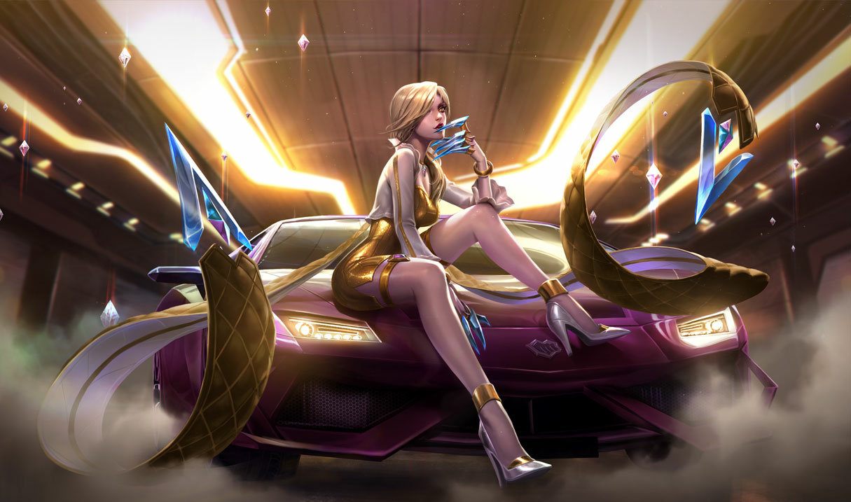 Заставка Prestige K/DA с изображением Эвелинн