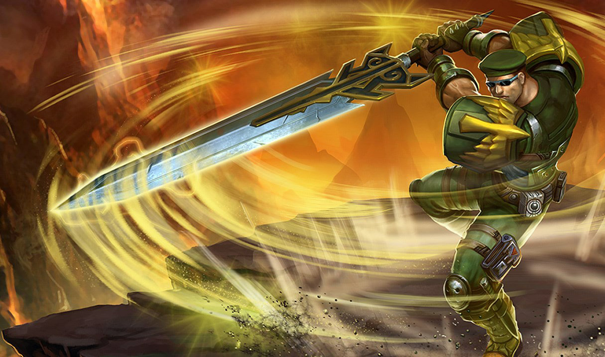 Commando Garen splash art
