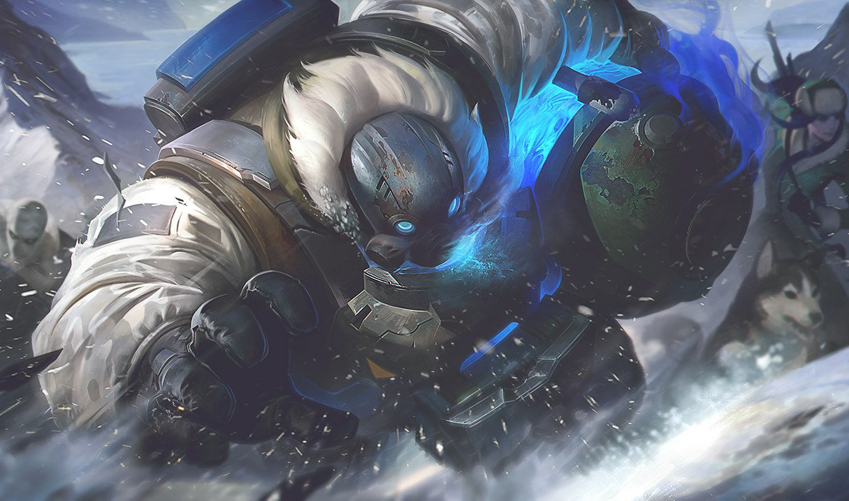 Арт для оформления экрана Arctic Ops Gragas