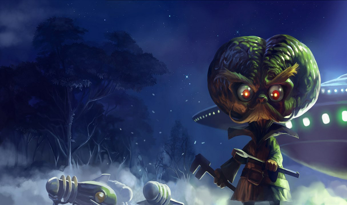 Alien Invader Heimerdinger splash art