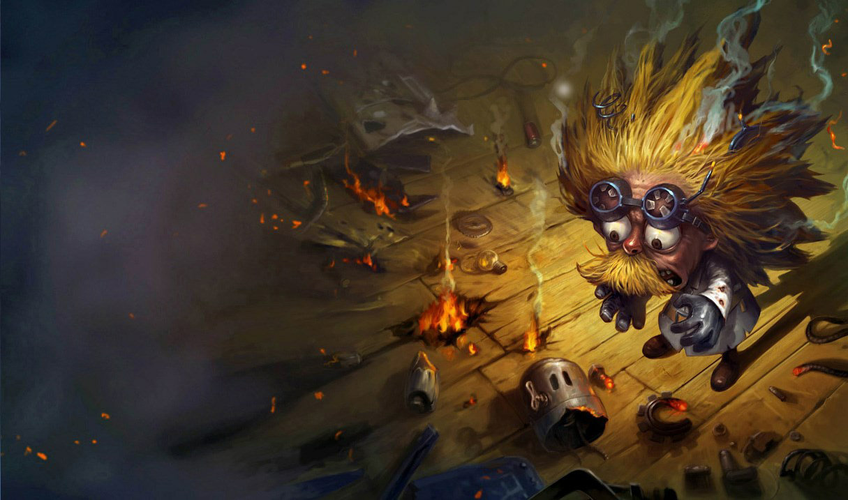 Blast Zone Heimerdinger splash art