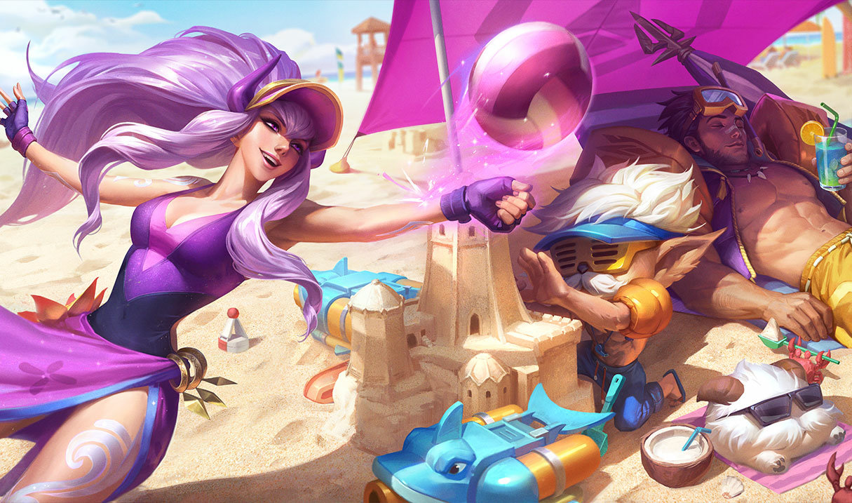 Pool Party Heimerdinger splash art