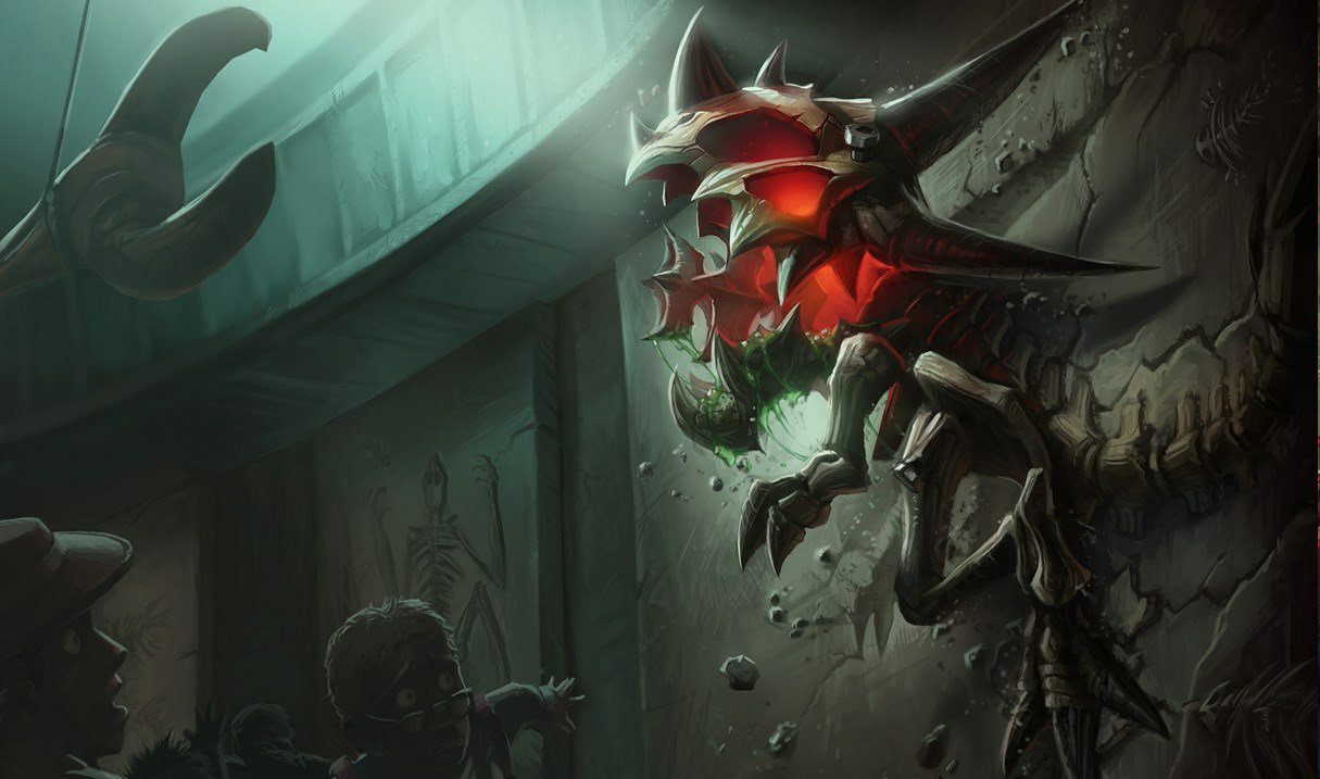 Иллюстрация на странице Jurassic Kog'Maw