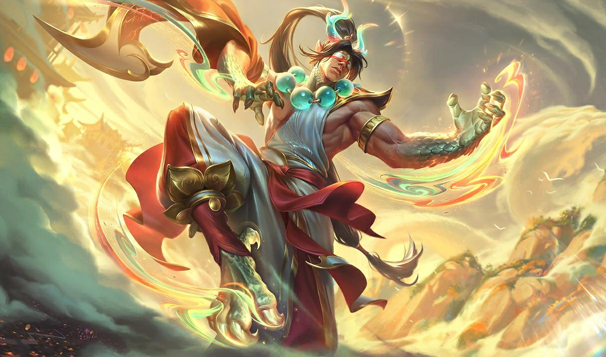 Heavenscale Lee Sin splash art