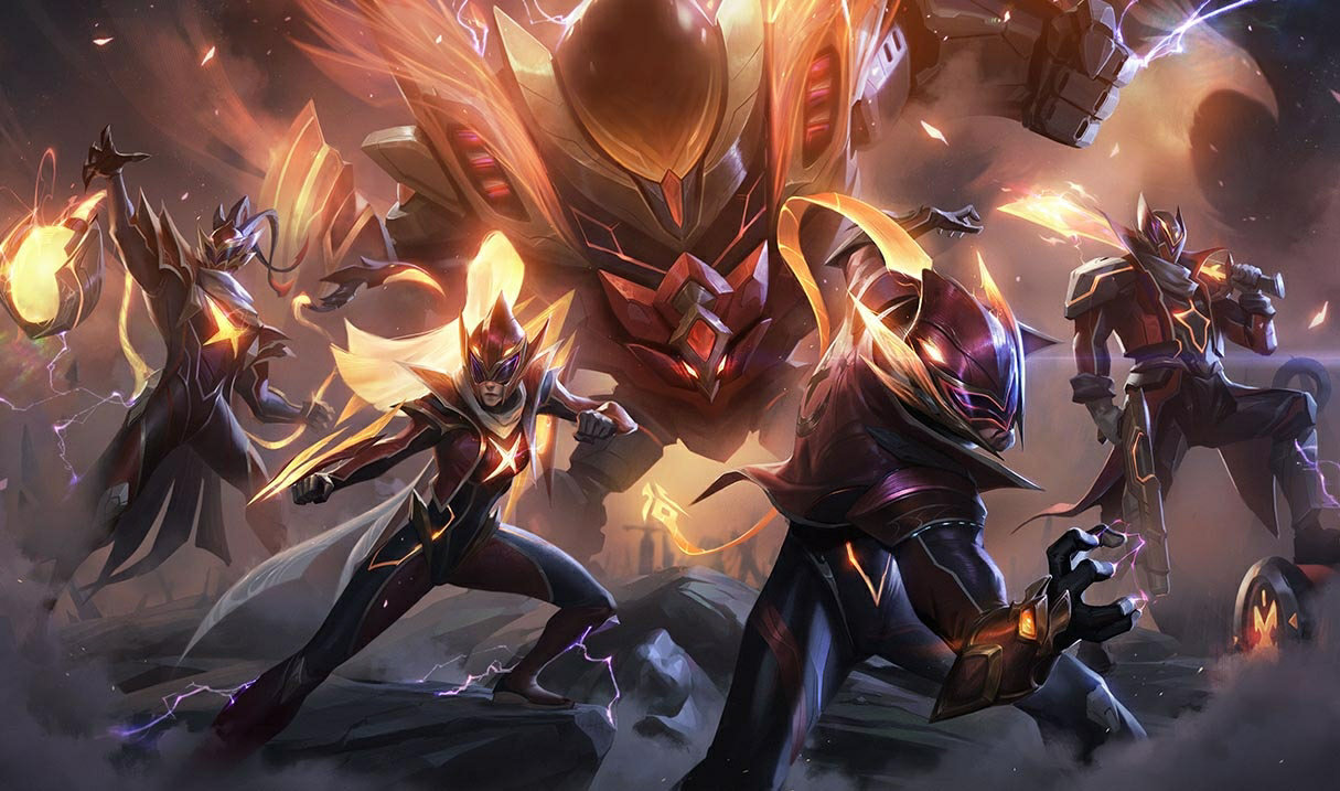 FPX Malphite splash art