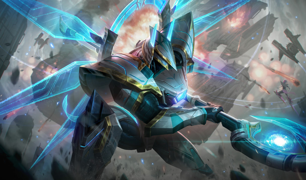 Изображение бронированного титана Насуса на заставке
