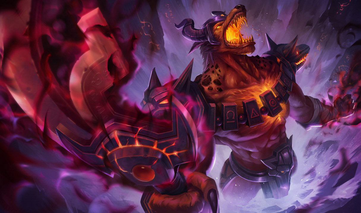 Infernal Nasus splash art